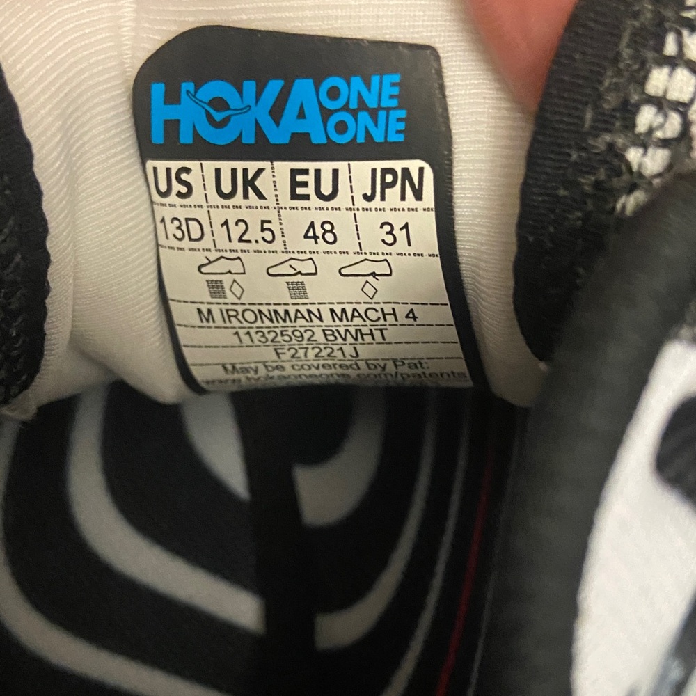 Hoka Mach Ironman Profly Black and Red Graphic Running Shoes size 13 - Picture 9 of 11